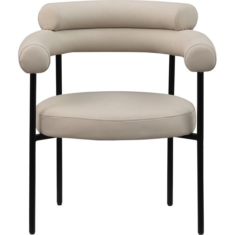 Meridian Furniture Blake Taupe Vegan Leather Dining Chair (Set of 2)