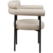 Meridian Furniture Blake Taupe Vegan Leather Dining Chair (Set of 2)