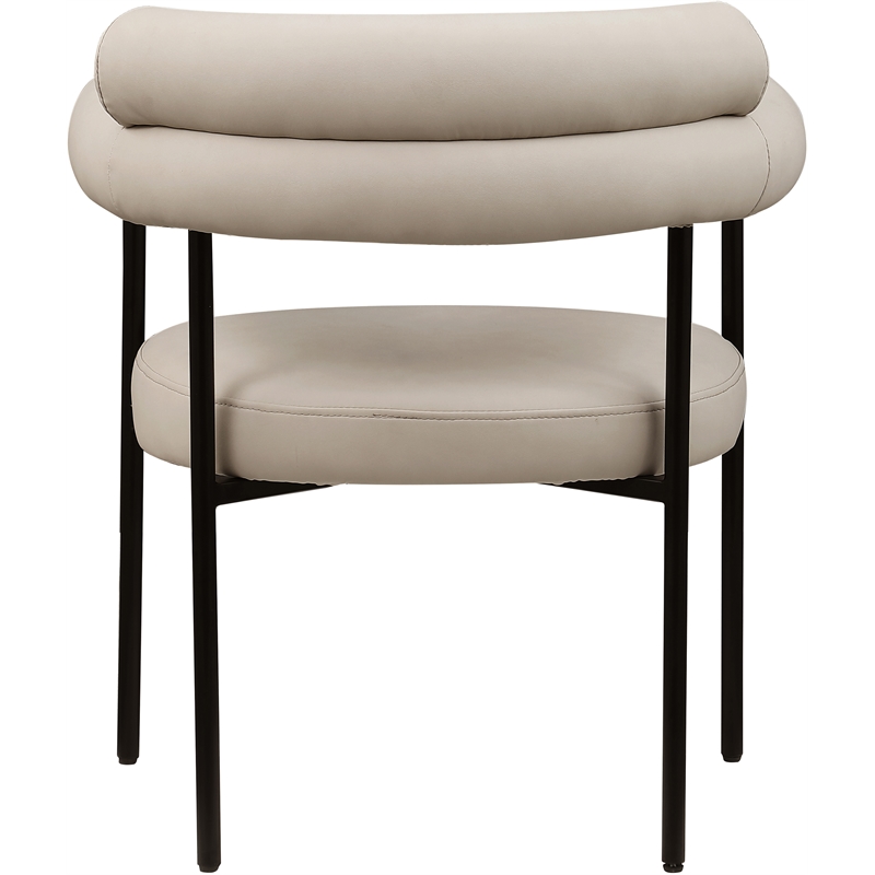 Meridian Furniture Blake Taupe Vegan Leather Dining Chair (Set of 2)