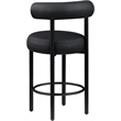 Meridian Furniture Bordeaux Black Vegan Leather Counter Stool (Set of 2)