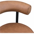 Meridian Furniture Bordeaux Cognac Vegan Leather Counter Stool (Set of 2)