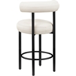 Meridian Furniture Bordeaux Cream Vegan Leather Counter Stool (Set of 2)