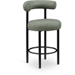 Meridian Furniture Bordeaux Green Vegan Leather Counter Stool (Set of 2)