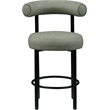 Meridian Furniture Bordeaux Green Vegan Leather Counter Stool (Set of 2)
