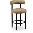 Meridian Furniture Bordeaux Tan Vegan Leather Counter Stool (Set of 2)