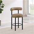 Meridian Furniture Bordeaux Tan Vegan Leather Counter Stool (Set of 2)