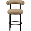 Meridian Furniture Bordeaux Tan Vegan Leather Counter Stool (Set of 2)