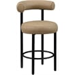 Meridian Furniture Bordeaux Tan Vegan Leather Counter Stool (Set of 2)