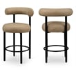 Meridian Furniture Bordeaux Tan Vegan Leather Counter Stool (Set of 2)