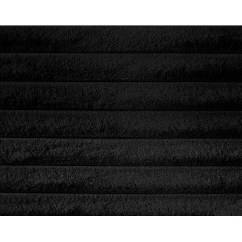 Meridian Furniture Dexter Black Corduroy Twin Bed