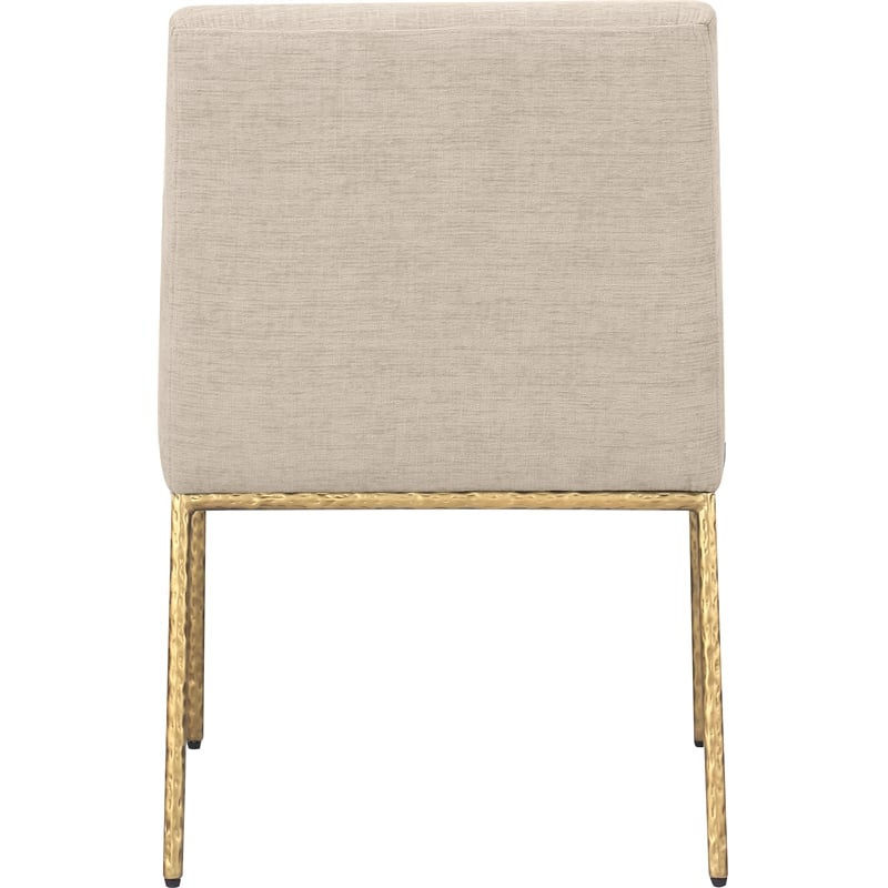 Meridian Furniture Reeves Beige Chenille Fabric Dining Chair (Set of 2)