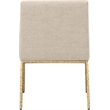 Meridian Furniture Reeves Beige Chenille Fabric Dining Chair (Set of 2)