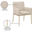 Meridian Furniture Reeves Beige Chenille Fabric Dining Chair (Set of 2)