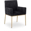Meridian Furniture Reeves Black Chenille Fabric Dining Chair (Set of 2)