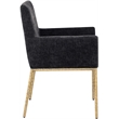 Meridian Furniture Reeves Black Chenille Fabric Dining Chair (Set of 2)