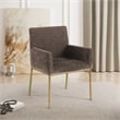 Meridian Furniture Reeves Brown Chenille Fabric Dining Chair (Set of 2)