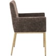 Meridian Furniture Reeves Brown Chenille Fabric Dining Chair (Set of 2)