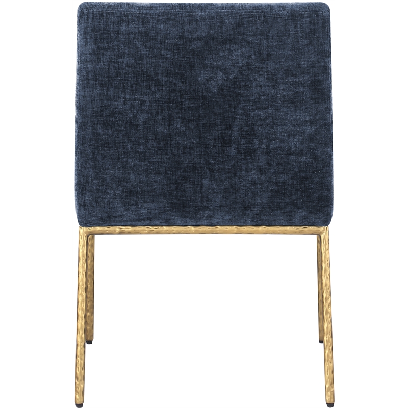 Meridian Furniture Reeves Navy Chenille Fabric Dining Chair (Set of 2)