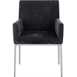 Meridian Furniture Reeves Black Chenille Fabric Dining Chair (Set of 2)