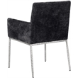 Meridian Furniture Reeves Black Chenille Fabric Dining Chair (Set of 2)