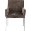 Meridian Furniture Reeves Brown Chenille Fabric Dining Chair (Set of 2)