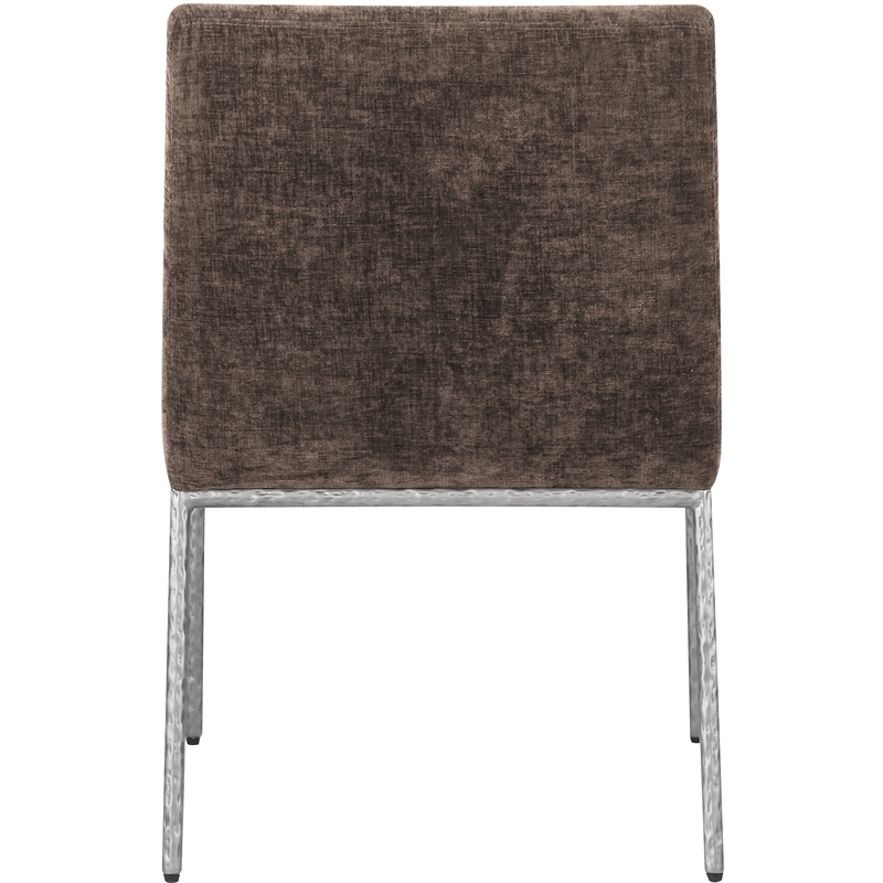 Meridian Furniture Reeves Brown Chenille Fabric Dining Chair (Set of 2)