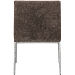 Meridian Furniture Reeves Brown Chenille Fabric Dining Chair (Set of 2)