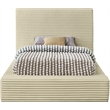Meridian Furniture Dexter Cream Corduroy Twin Bed