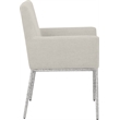 Meridian Furniture Reeves Cream Chenille Fabric Dining Chair (Set of 2)