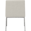 Meridian Furniture Reeves Cream Chenille Fabric Dining Chair (Set of 2)