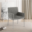 Meridian Furniture Reeves Grey Chenille Fabric Dining Chair (Set of 2)