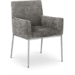 Meridian Furniture Reeves Grey Chenille Fabric Dining Chair (Set of 2)