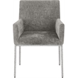 Meridian Furniture Reeves Grey Chenille Fabric Dining Chair (Set of 2)