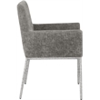 Meridian Furniture Reeves Grey Chenille Fabric Dining Chair (Set of 2)