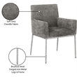 Meridian Furniture Reeves Grey Chenille Fabric Dining Chair (Set of 2)