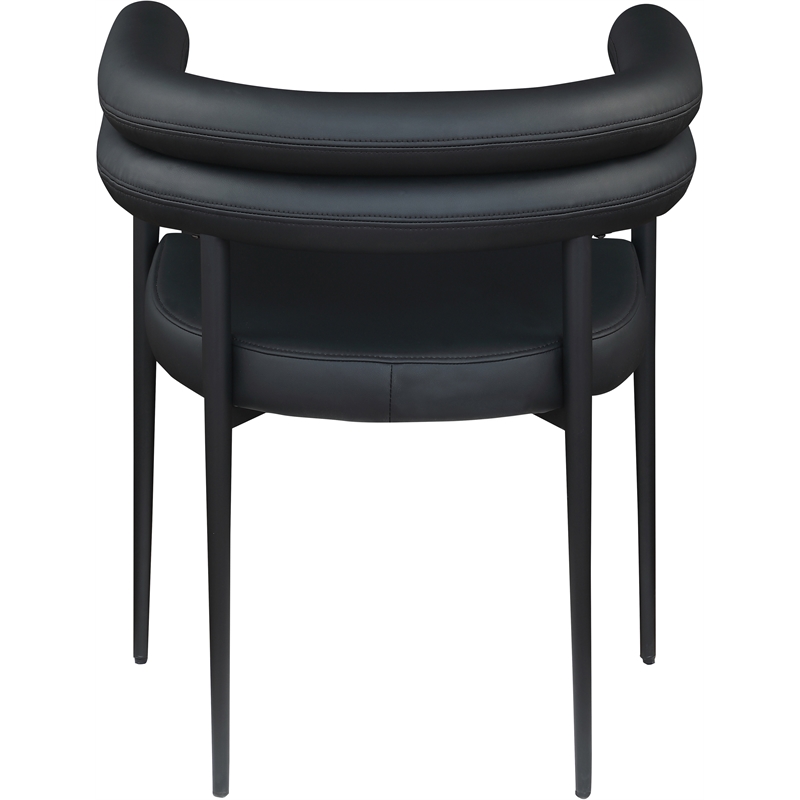 Meridian Furniture Lavina Black Vegan Leather Dining Chair (Set of 2)