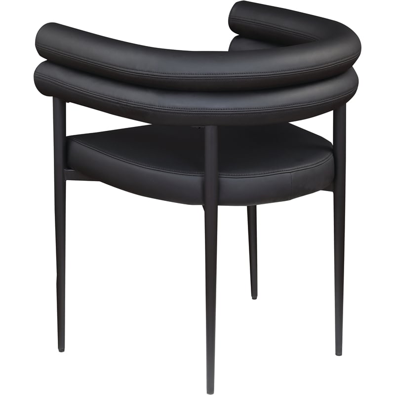 Meridian Furniture Lavina Black Vegan Leather Dining Chair (Set of 2)