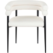 Meridian Furniture Lavina Cream Vegan Leather Dining Chair (Set of 2)
