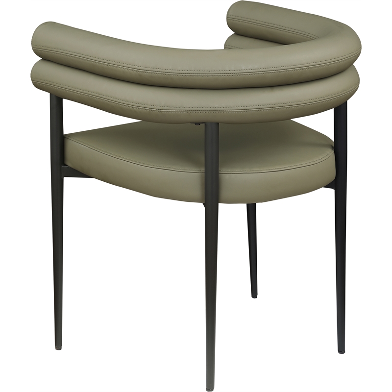Meridian Furniture Lavina Olive Vegan Leather Dining Chair (Set of 2)