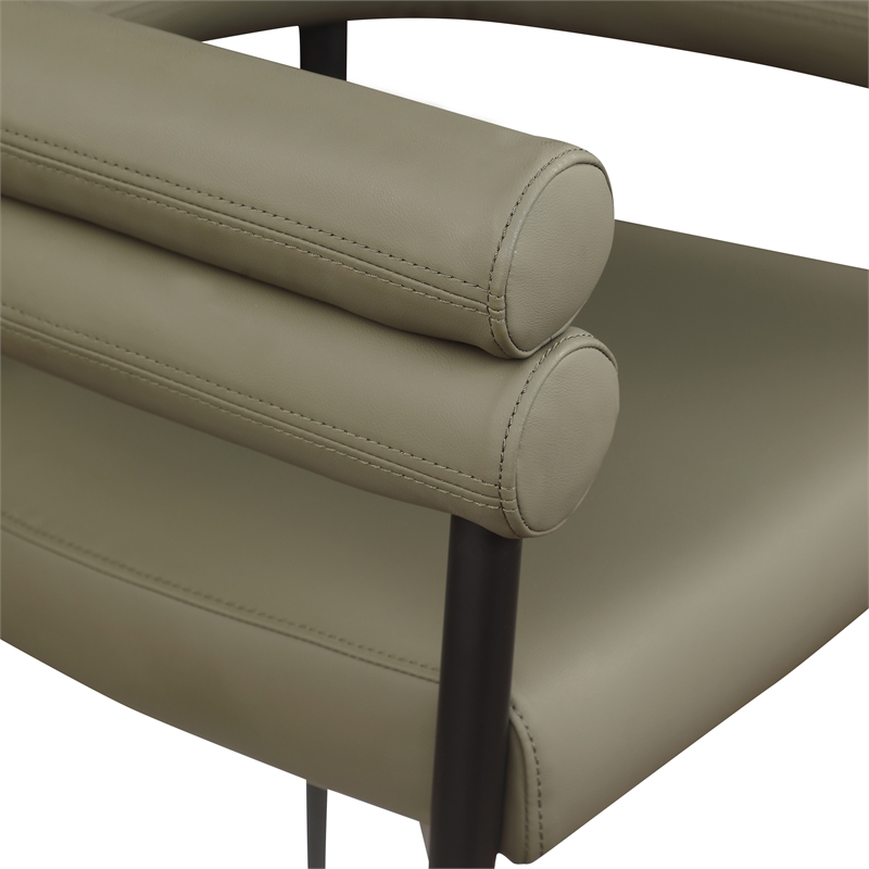 Meridian Furniture Lavina Olive Vegan Leather Dining Chair (Set of 2)