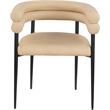 Meridian Furniture Lavina Tan Vegan Leather Dining Chair (Set of 2)