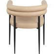 Meridian Furniture Lavina Tan Vegan Leather Dining Chair (Set of 2)