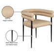 Meridian Furniture Lavina Tan Vegan Leather Dining Chair (Set of 2)