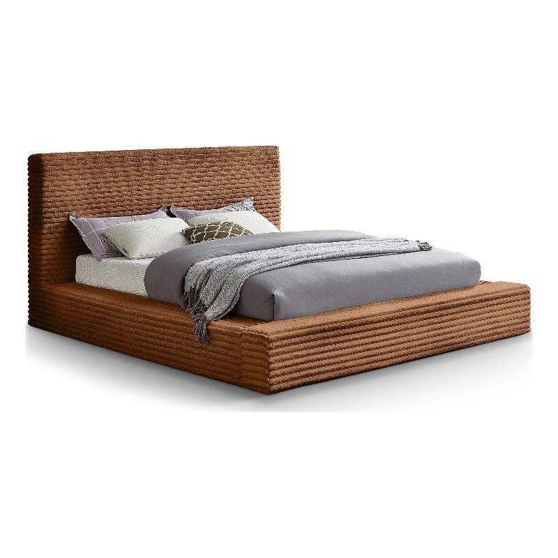 Meridian Furniture Dexter Saddle Corduroy Queen Bed