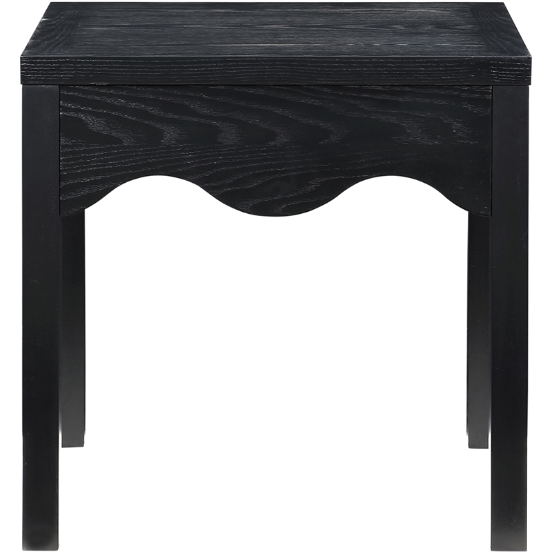 Meridian Furniture Fiora Black Oak Veneer End Table