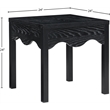 Meridian Furniture Fiora Black Oak Veneer End Table