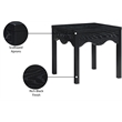 Meridian Furniture Fiora Black Oak Veneer End Table