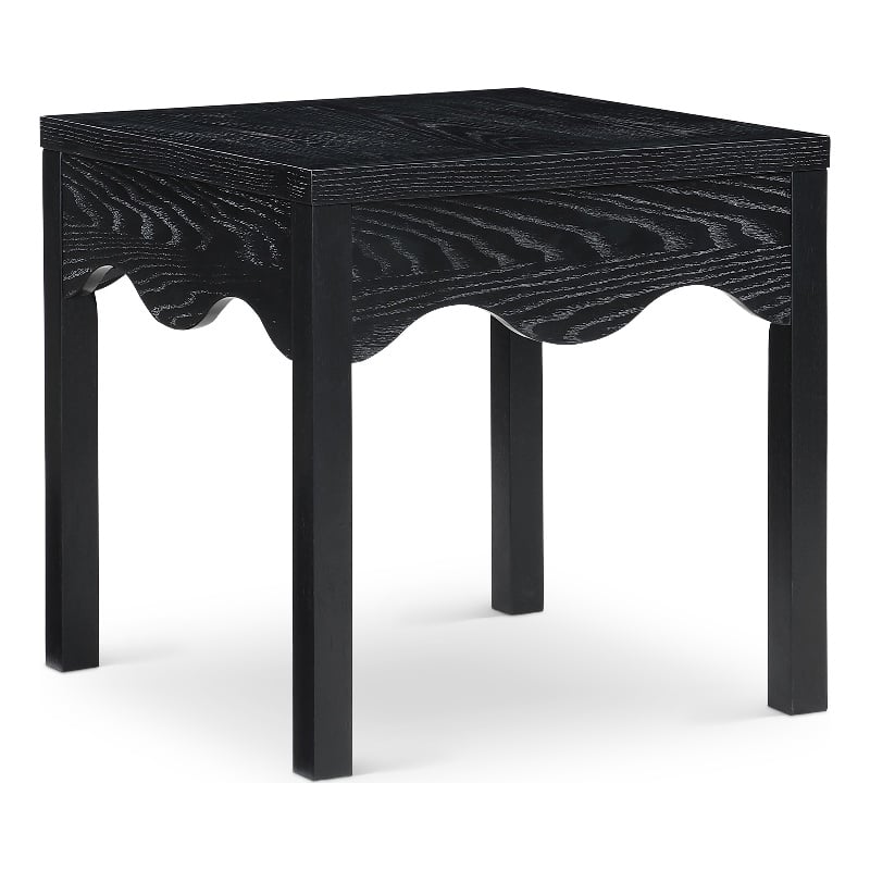 Meridian Furniture Fiora Black Oak Veneer End Table