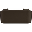 Meridian Furniture Penelope Brown Chenille Fabric Loveseat