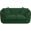 Meridian Furniture Penelope Green Chenille Fabric Loveseat